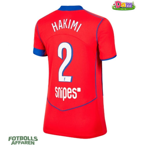 Paris Saint-Germain Achraf Hakimi #2 Tredje Tröja Kvinnor 2025-26 Kortärmad